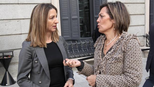 Las exconsejeras Milagros Marcos y Alicia García, portavoces del PP en Agricultura y Derechos Sociales