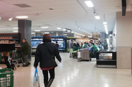 Imagen tomada en un supermercado de Mercadona en Valencia