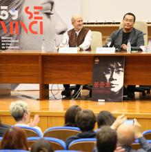 Bong Joon Ho, durante su clase magistral en la Universidad de Valladolid