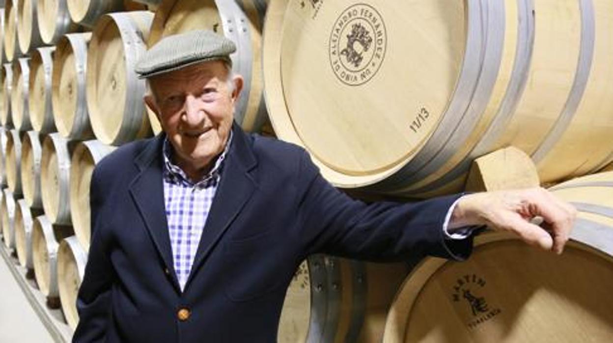 Alejandro Fernández, en su antigua bodega en Pesquera de Duero