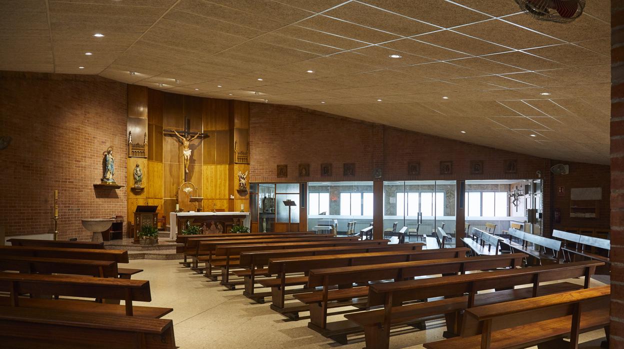 Interior de la parroquia de Santa Casilda