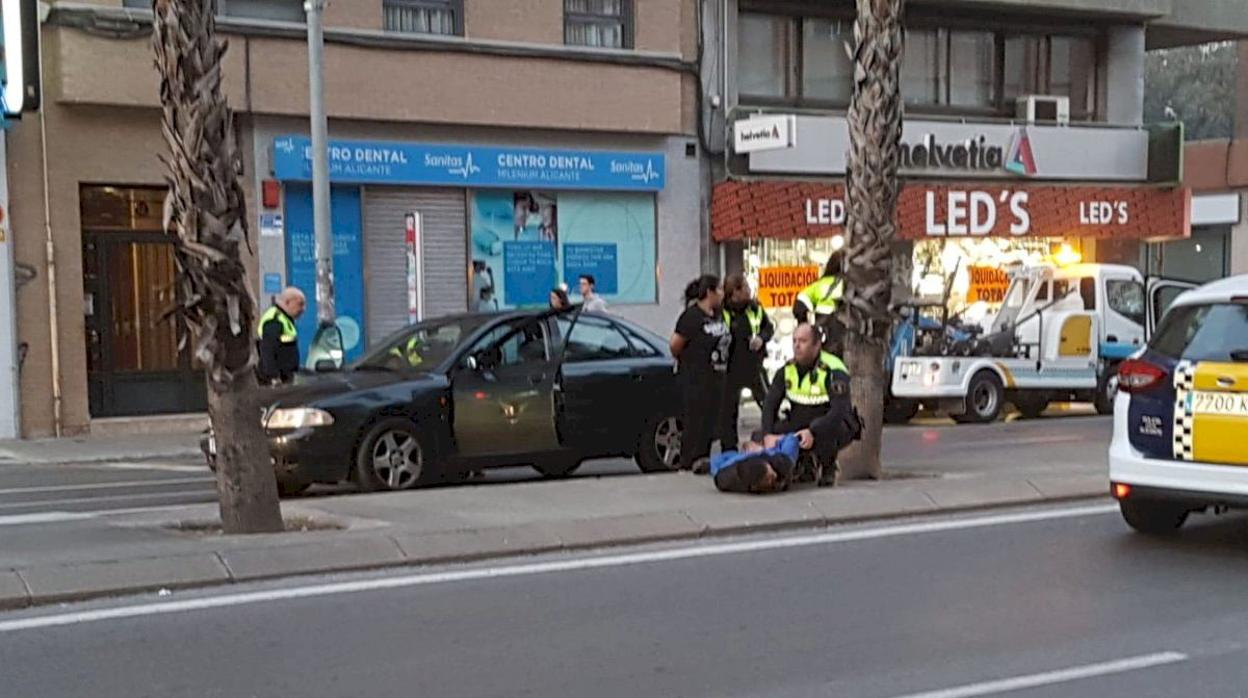 Imagen del operativo policial en Alicante