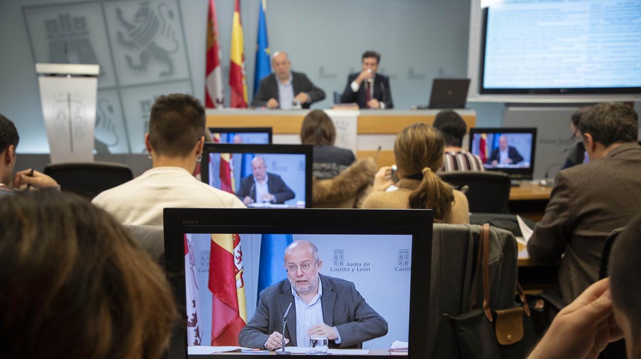 Rueda de prensa celebrada tras la reunión del Consejo de Gobierno