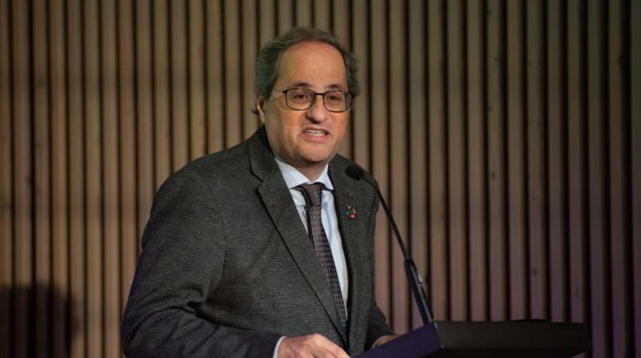 Quim Torra, ayer en Barcelona