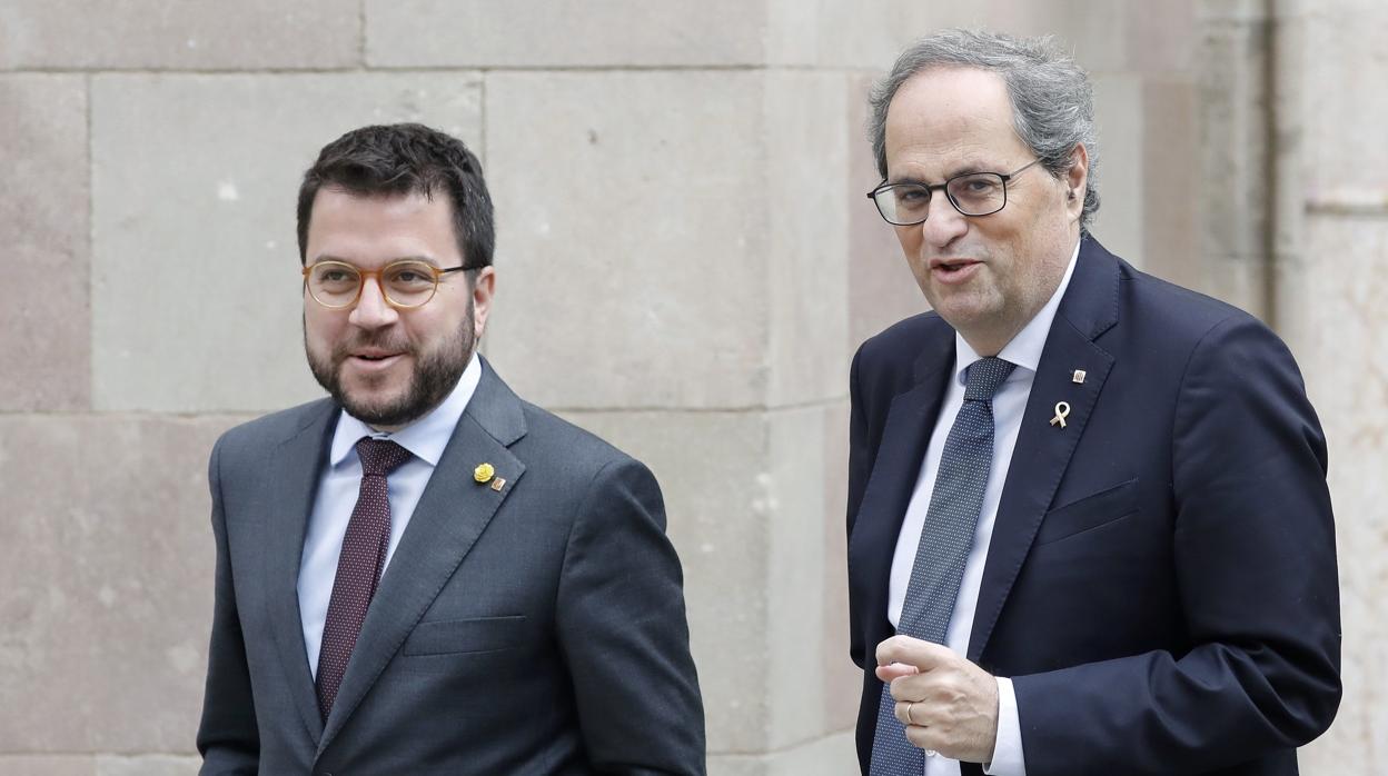 El presidente catalán, Quim Torra, esta semana en Barcelona