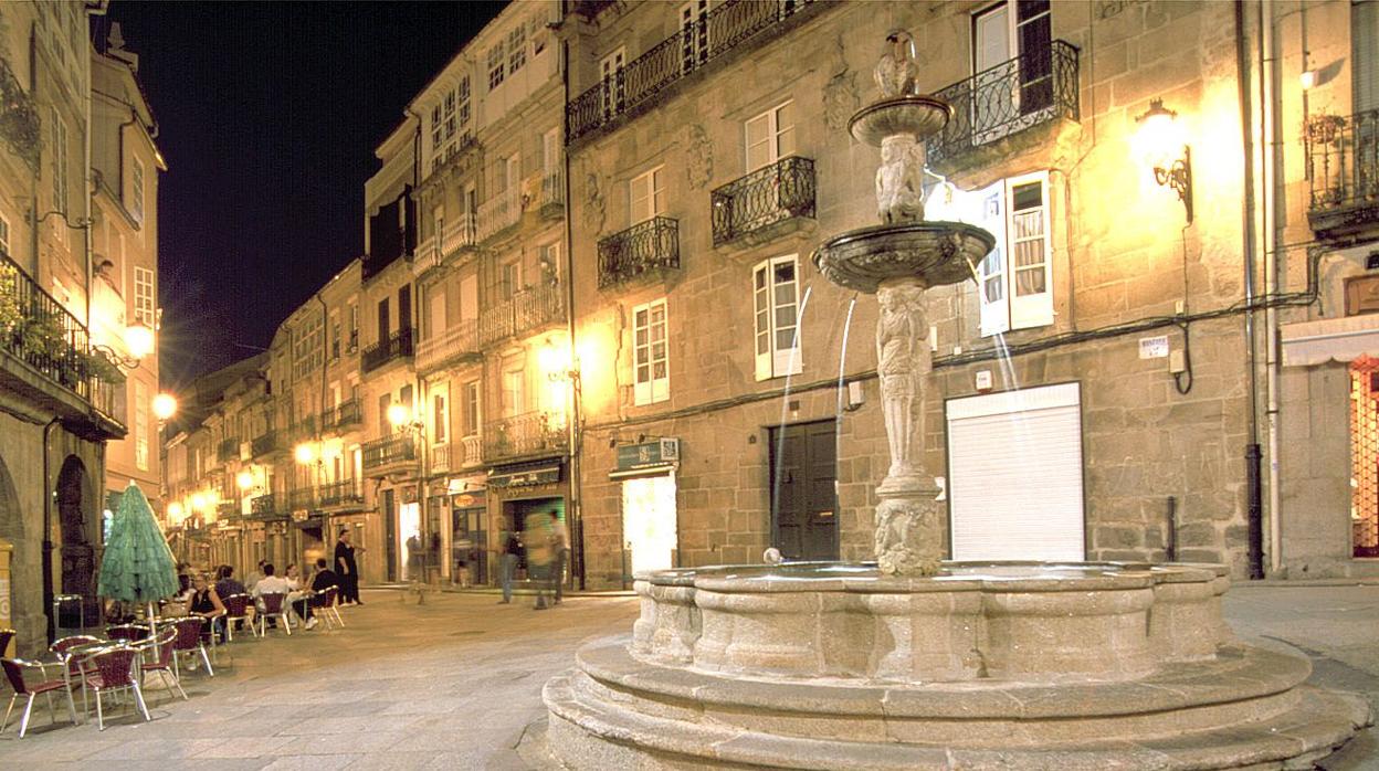 Plaza de hierro, en el casco histórico de Orense