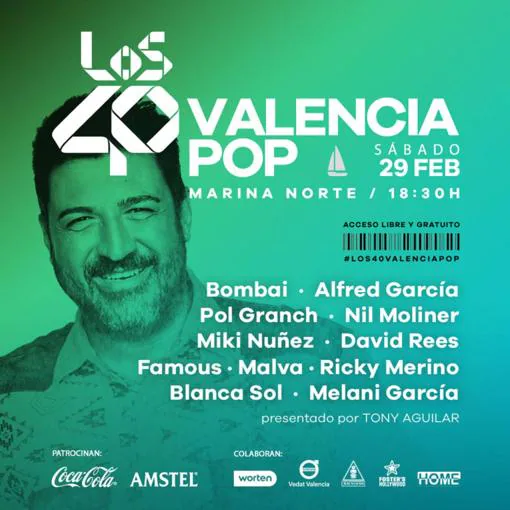 Concierto de Los 40 Valencia 2020: horario y cómo llegar al festival gratuito que inicia las Fallas