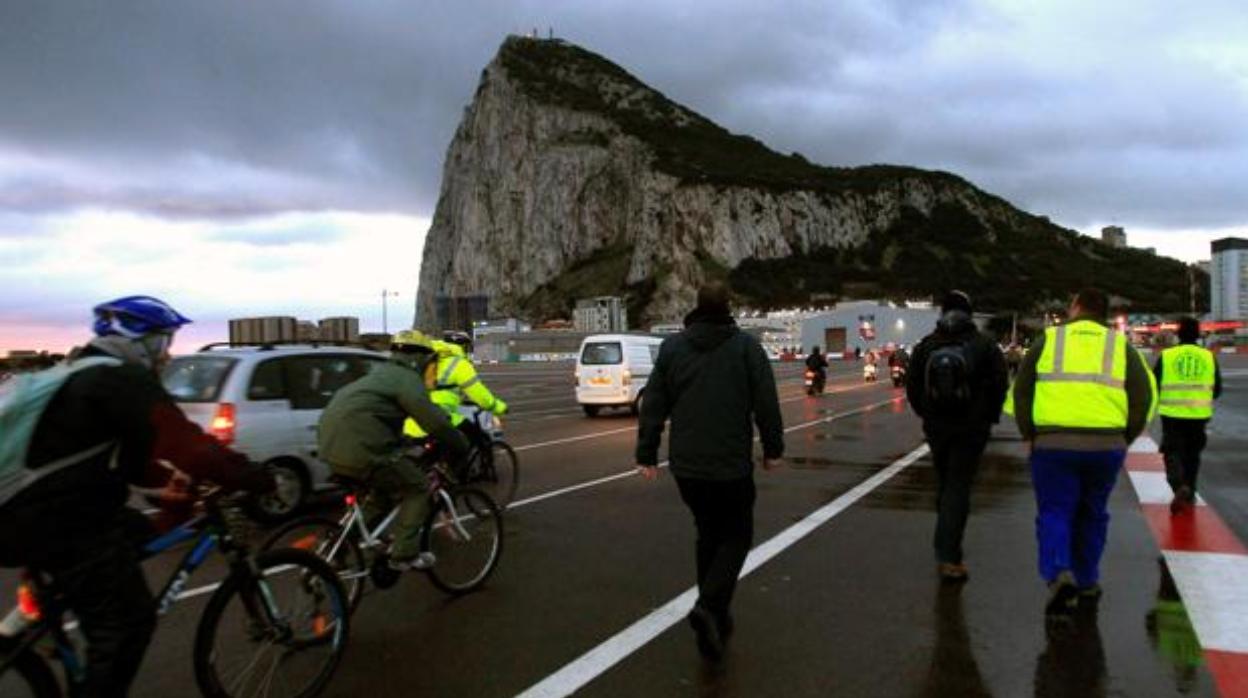 Uno de los accesos a Gibraltar, en una imagen de archivo