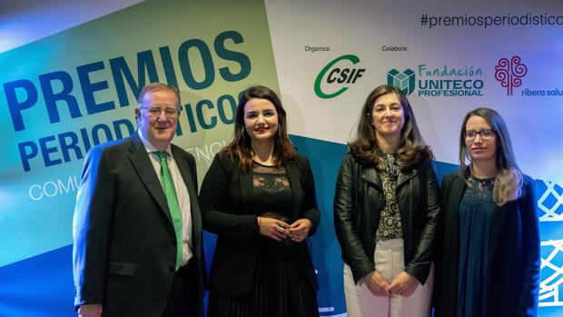 Beatriz de Zúñiga, Cristina Bea y Alfonso Gil, premios periodísticos del CSIF en la Comunidad Valenciana