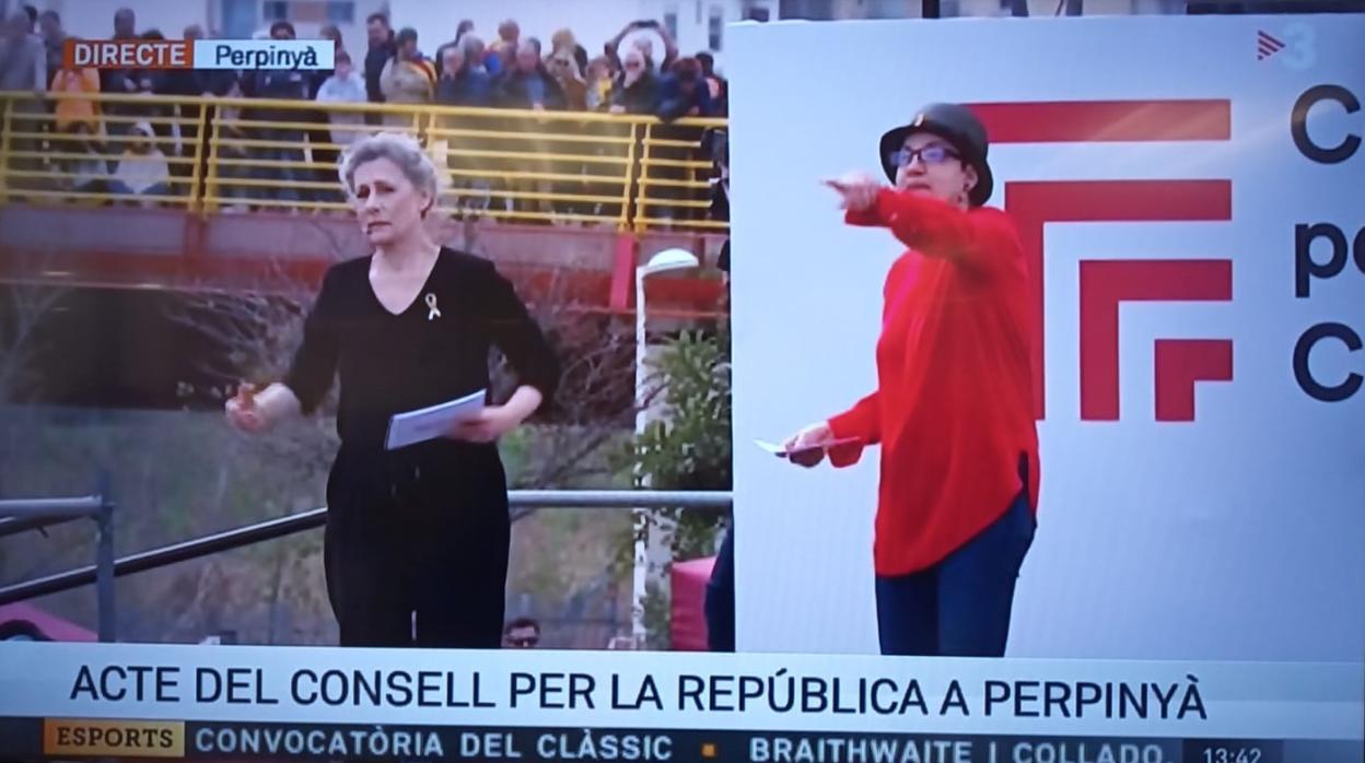 La televisión catalana ha ofrecido por varios de sus canales el acto de Puigdemont