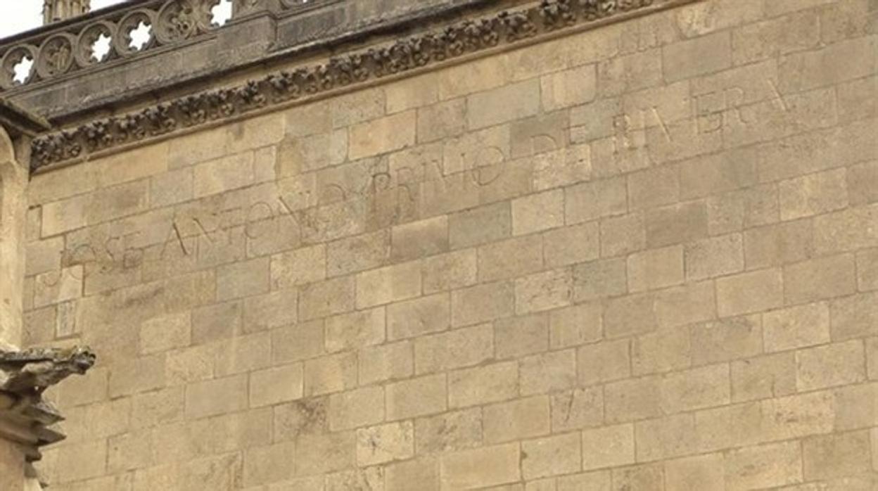 Inscripción en la Catedral de Burgos