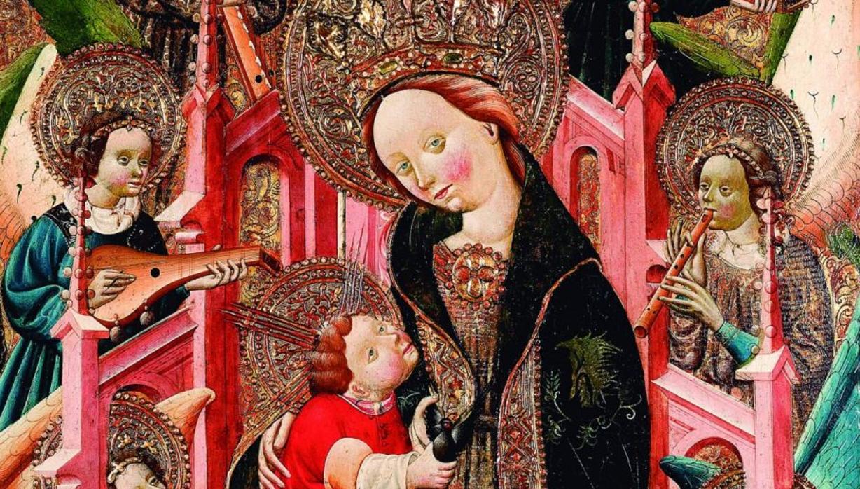 «Virgen con niño», obra del pintor aragonés Blasco de Grañén