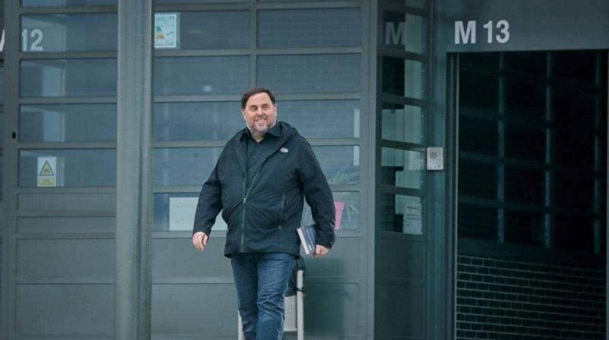 Junqueras ha abandonado hoy la cárcel de Lledoners para trabajar en la Universidad de Vic