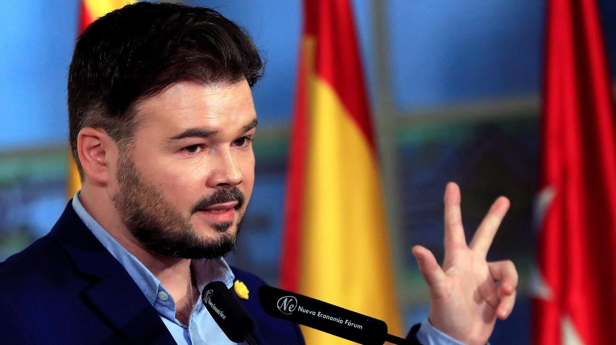 El portavoz de ERC en el Congreso marca distancias con Junts per Catalunya