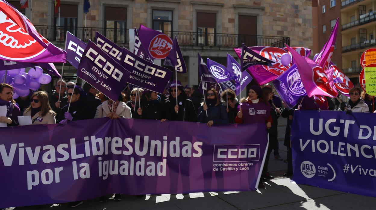 Manifestación celebrada en Zamora este viernes