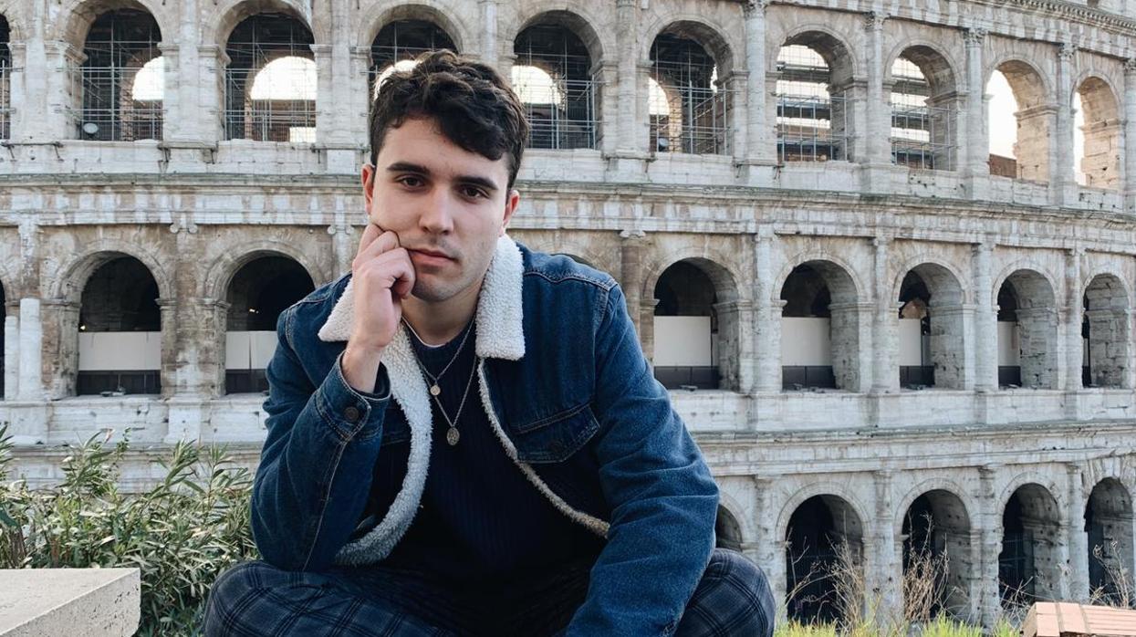 Javier Mariñas, estudiante de Erasmus en Roma