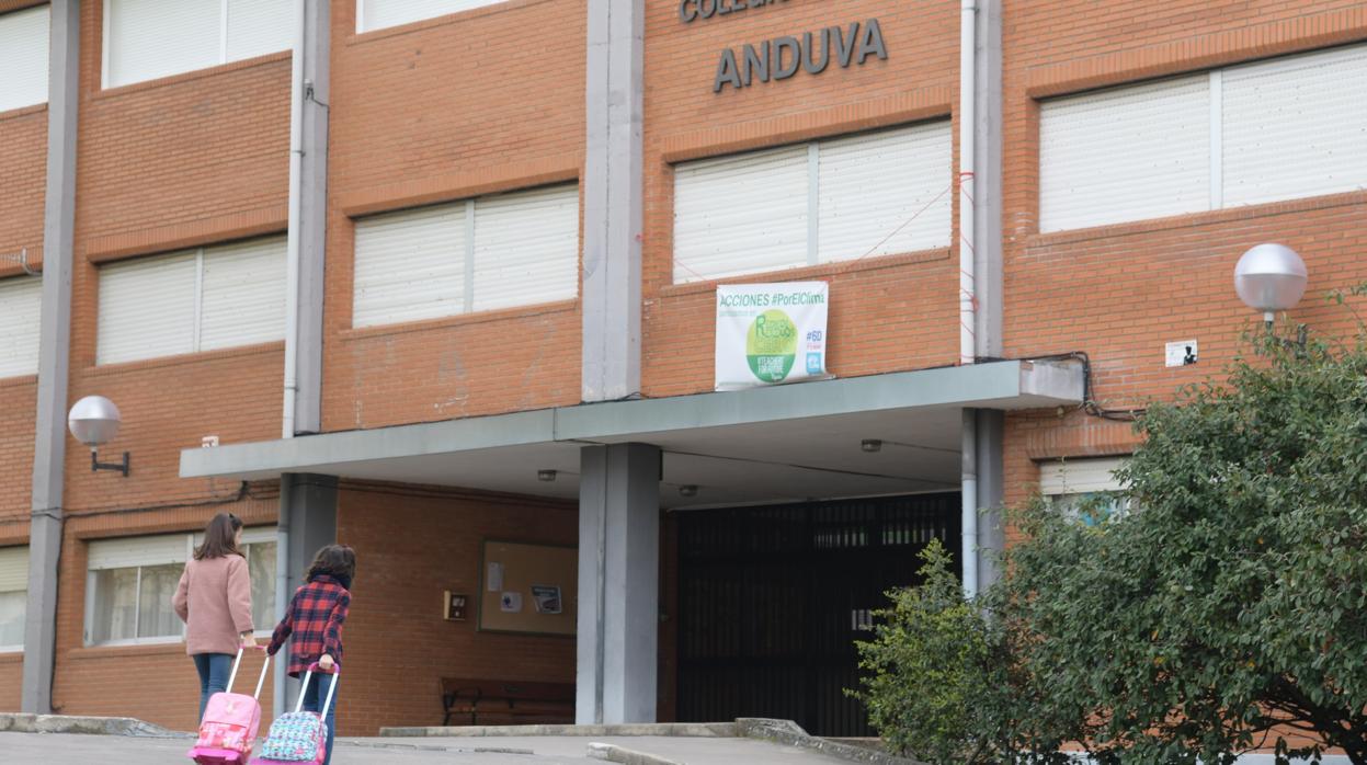 El colegio público Anduva, en Miranda de Ebro, abierto con normalidad exceptuando tres aulas que se mantienen en cuarentena