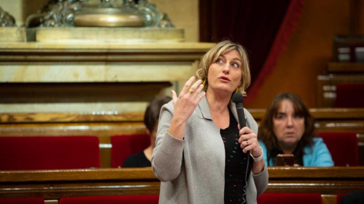 Alba Vergés, consejera de Salud, en el Parlamento de Cataluña