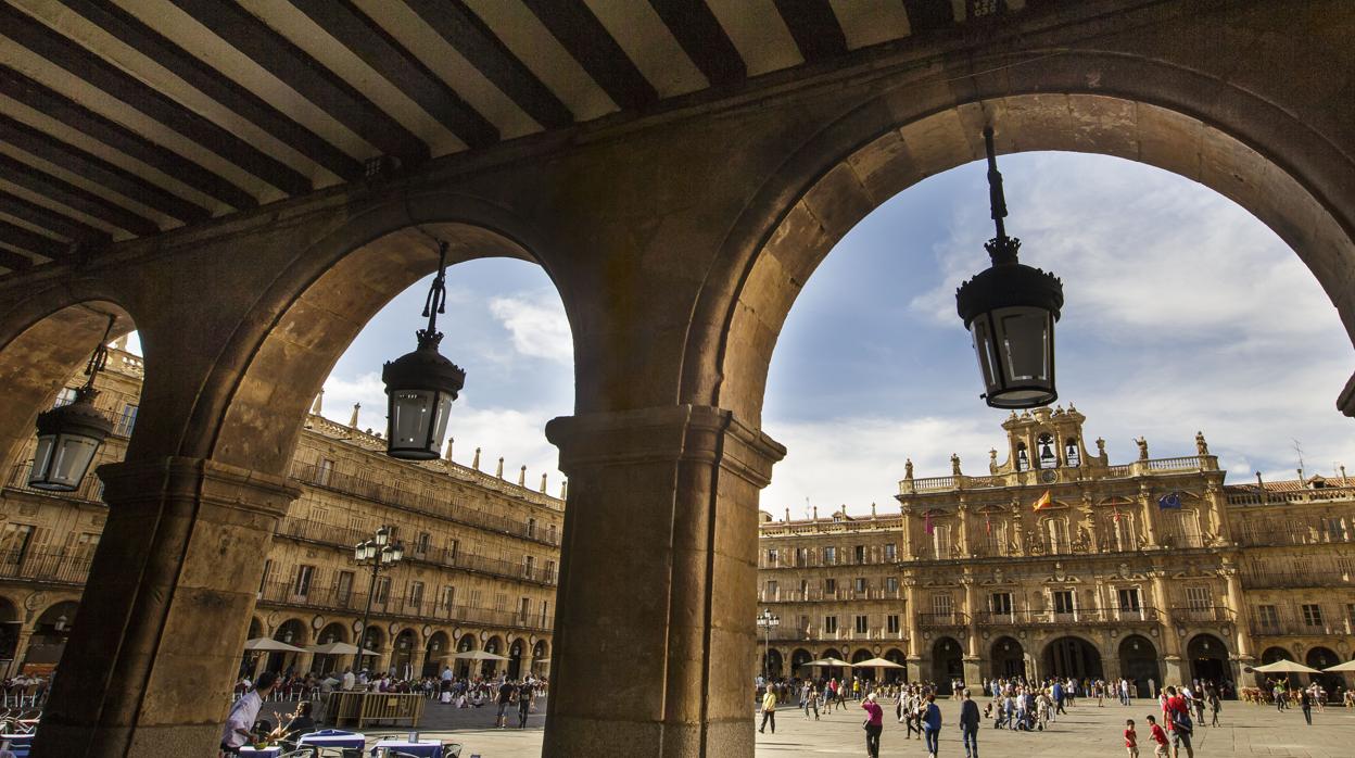 Imagen de archivo de la Plaza Mayor de Salamanca