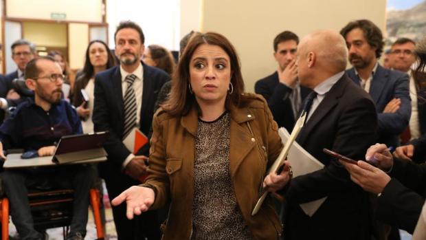 La socialista Adriana Lastra, en cuarentena tras el positivo en coronavirus de un colaborador