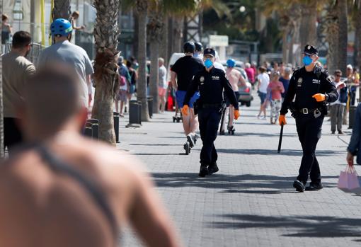 Imagen tomada este fin de semana en Benidorm