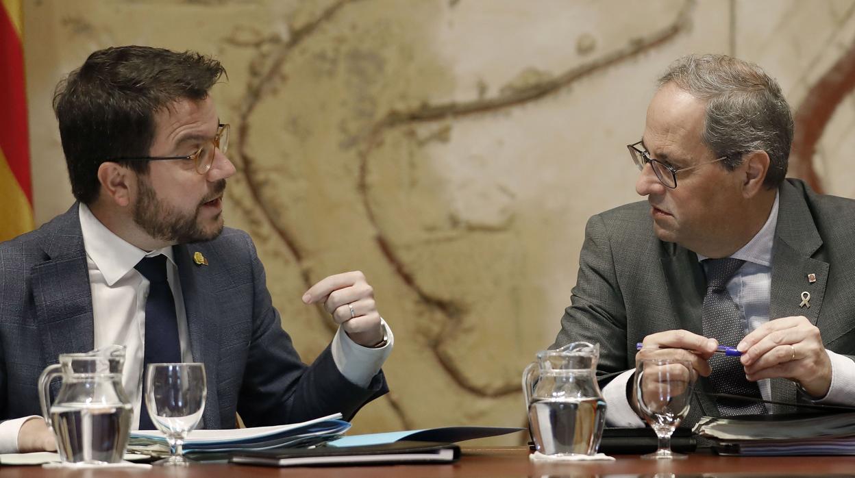 Quim Torra y Pere Aragonès, en una imagen reciente