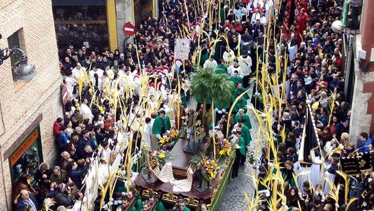 Procesión de «La Borriquilla», en Valladolid, de 2016