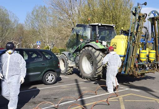 Trabajos de desinfección por todo Castilla y León