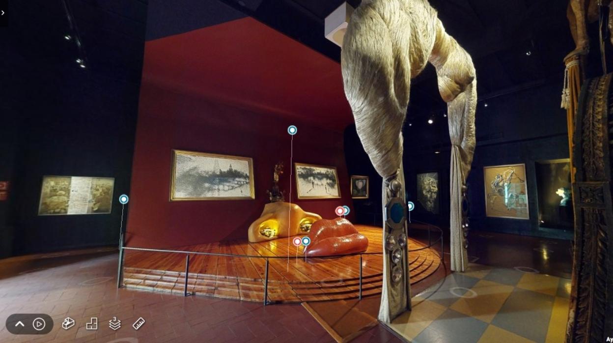 Visita «virtual» a la sala Mae West del Teatro-Museo Dalí de Figueras