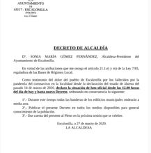 Decreto de la Alcaldía