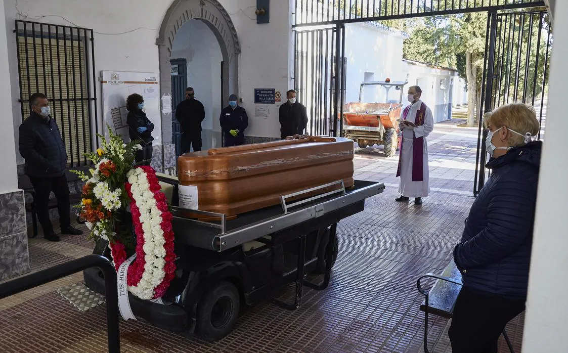 Uno de los entierros que ha tenido lugar en Tomelloso (Ciudad Real) dutante los últimos días