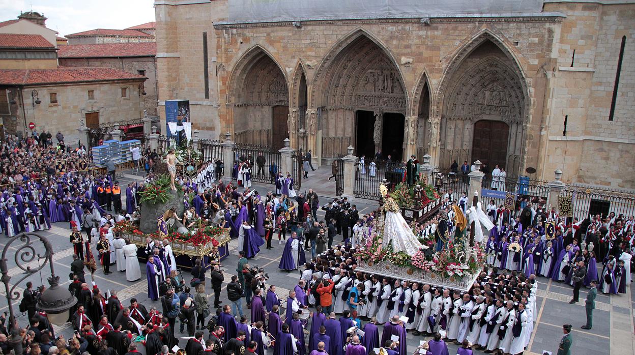Imagen de la Semana Santa de León del año pasado
