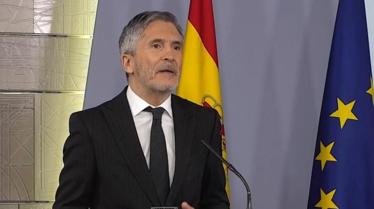 El ministro del Interior, en rueda de prensa en La Moncloa