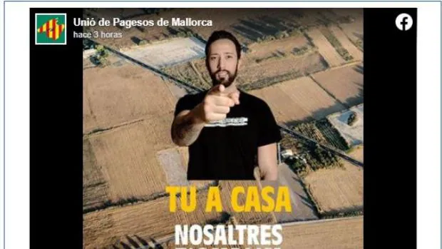 Una de las principales asociaciones agrarias de Baleares utiliza a Valtonyc en una campaña en favor de los productos isleños