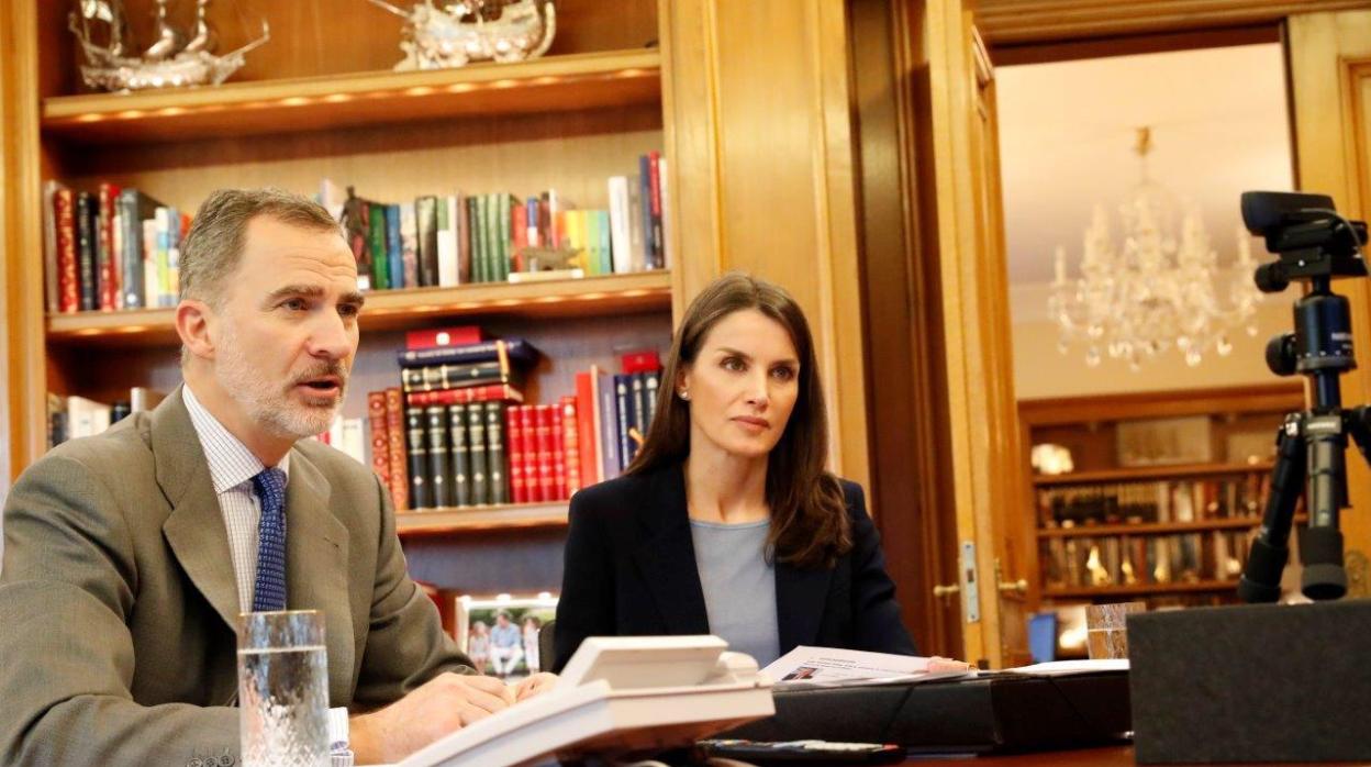 Don Felipe y Doña Letizia, en el Palacio de La Zarzuela