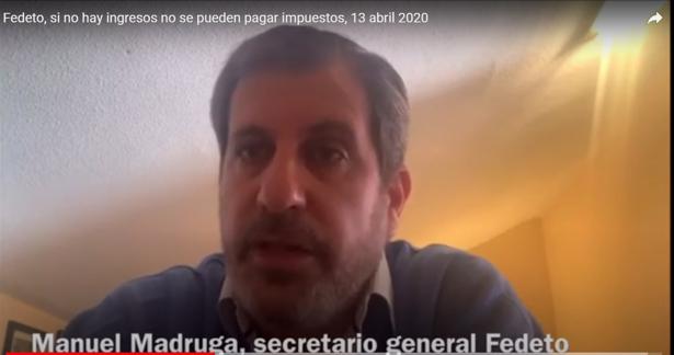 Fedeto pide en un vídeo que no se paguen las cotizaciones a la Seguridad Social