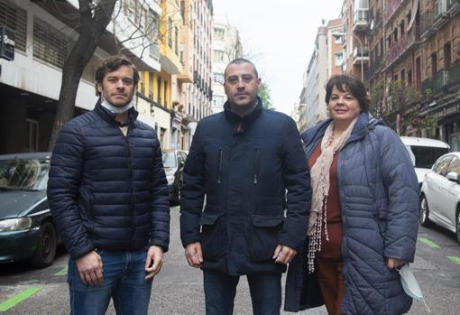 Martín, David y Maribel, dueños de restaurantes en Ponzano