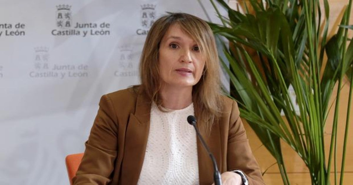 La consejera Rocío Lucas, durante la rueda de prensa ofrecida el miércoles