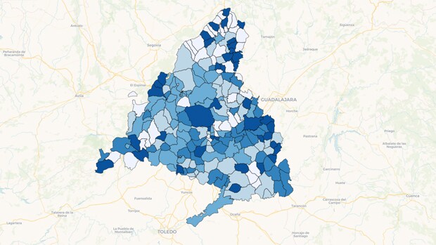 El mapa del coronavirus en Madrid, por municipios y distritos