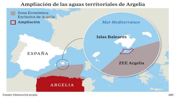 El Gobierno confirma que ya en 2018 protestó por la decisión de Argelia de ampliar sus aguas hasta Cabrera