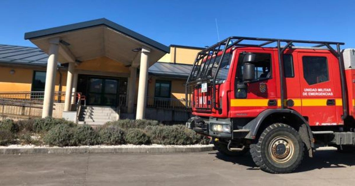 Labores de desinfección de la UME en una residencia de la Comunidad