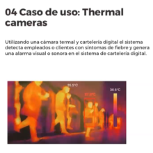 Ejemplo del uso de la cámara termal de «Interaction Care»