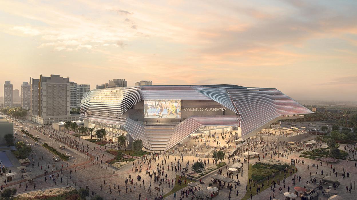 Diseño del Valencia Arena que se empezará a construir en los próximos meses