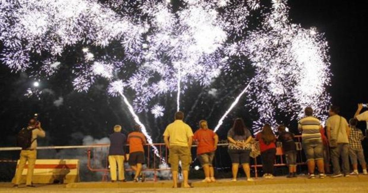 Fuegos artificiales en Toledo