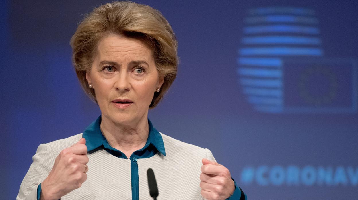 La presidenta de la Comisión Europea, Ursula von der Leyen, este martes