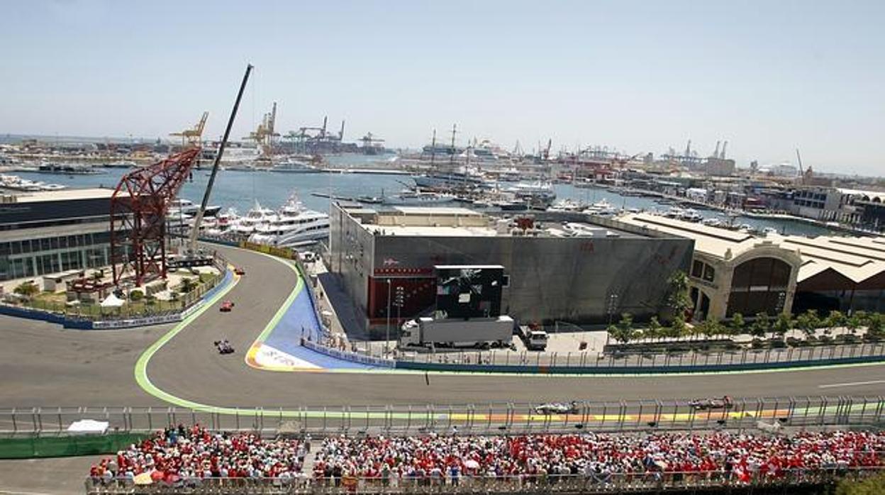 Imagen de una de las pruebas de la Fórmula Uno celebradas en Valencia