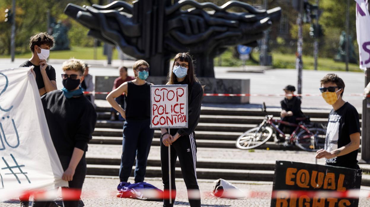 Manifestación en Alemamia, donde el Tribunal Constitucional las permite con precauciones