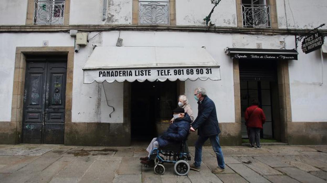 Ambiente en una calle de Santiago