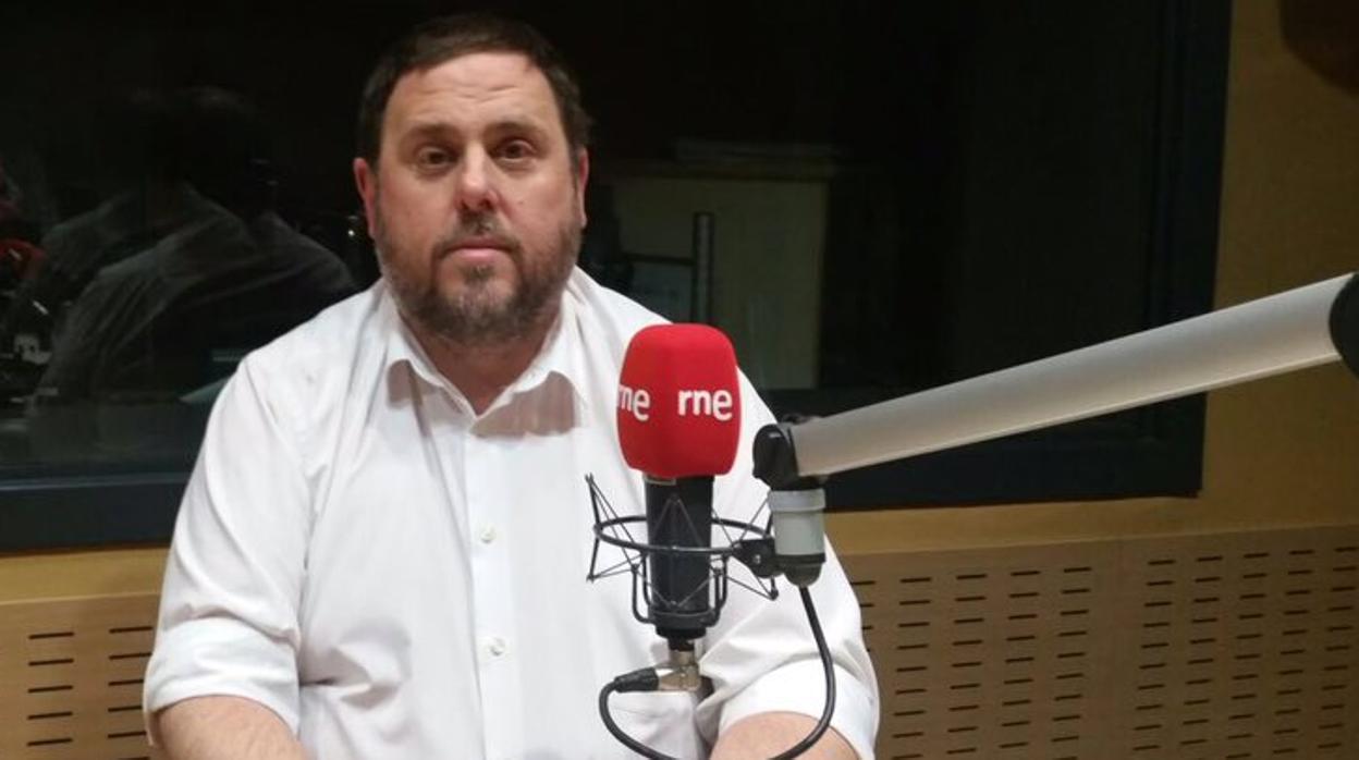 Oriol Junqueras en RNE, en una imagen de archivo