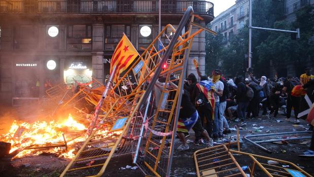 La respuesta violenta a la sentencia del «procés» multiplicó por cinco las agresiones políticas en Cataluña